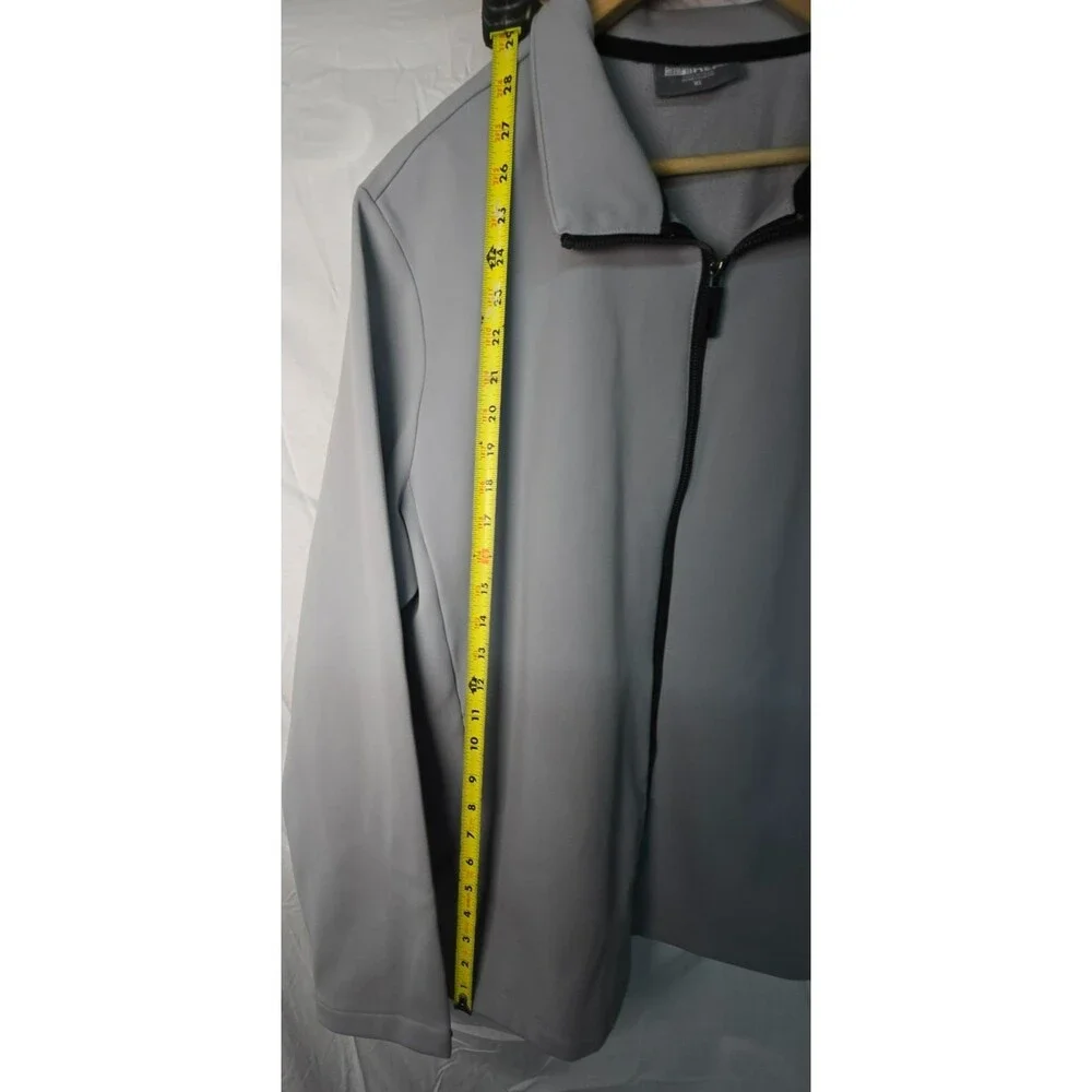 32°HEAT Men’s Full-Zip Light Jacket Softshell Fleece Grey Size XL